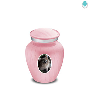 Keepsake Pet Embrace Pearl Pink Portrait Cremation Urn