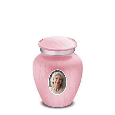 Keepsake Embrace Pearl Pink Portrait Cremation Urn