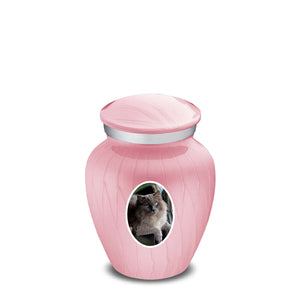 Keepsake Pet Embrace Pearl Pink Portrait Cremation Urn