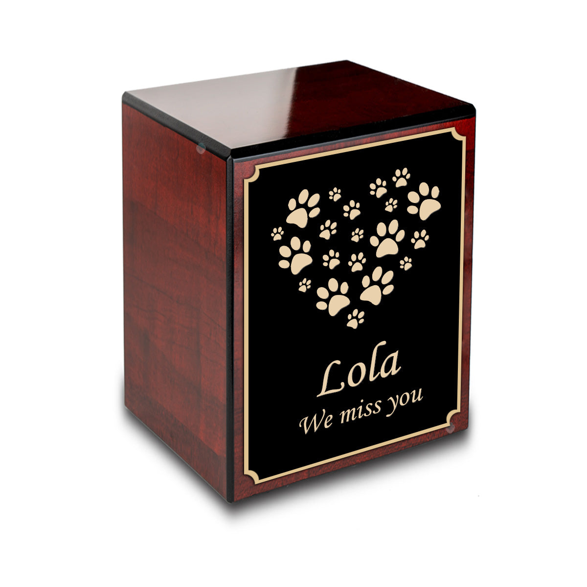 Personalized Jewelry Box with Name - 10 Design, Cherry - Custom