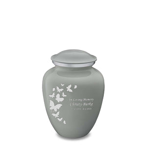 Medium Embrace Slate Grey Butterfly Cremation Urn