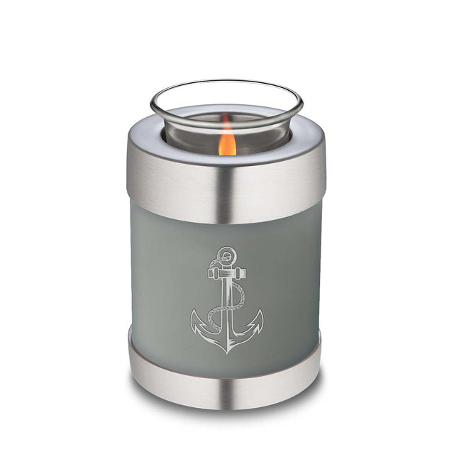 Candle Holder Embrace Slate Grey Anchor Cremation Urn