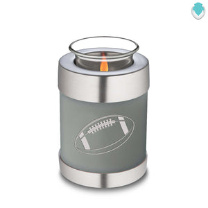 Candle Holder Embrace Slate Grey Football Cremation Urn