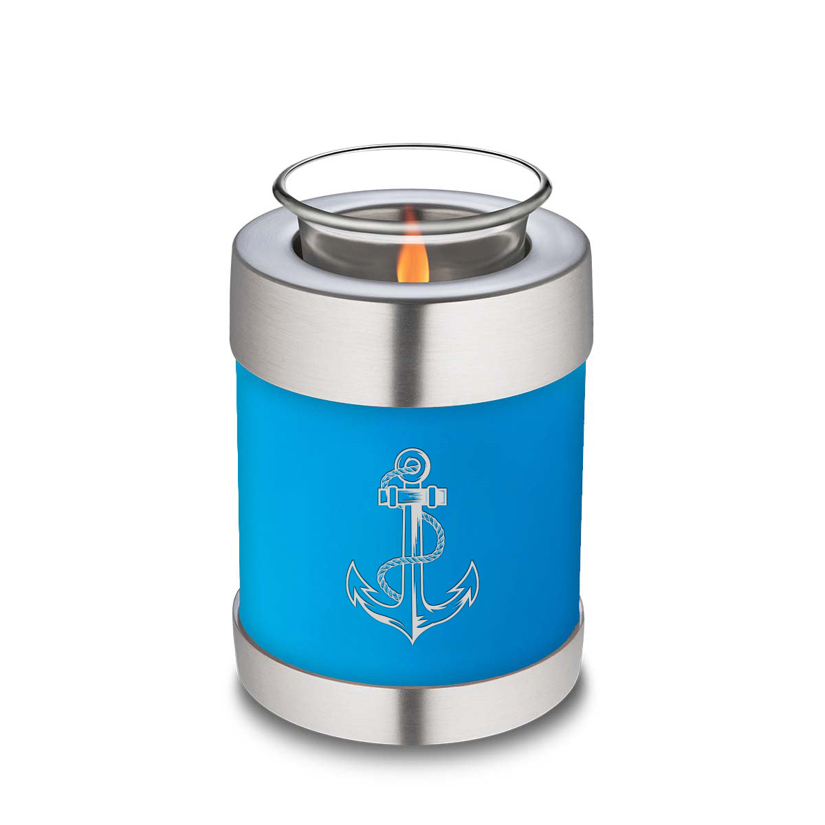 Candle Holder Embrace Racing Blue Anchor Cremation Urn