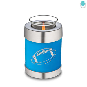 Candle Holder Embrace Racing Blue Football Cremation Urn