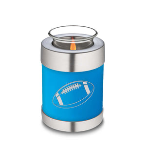 Candle Holder Embrace Racing Blue Football Cremation Urn