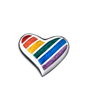 Pride Rainbow Heart Keepsake Cremation Urn