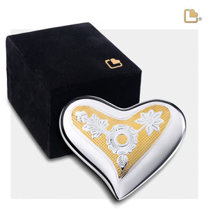 Heart Ornate Floral Cremation Urn - COMFORT™ by LoveUrns®