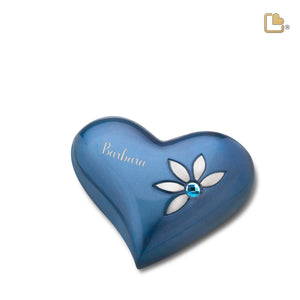 Heart Nirvana Azure Cremation Urn