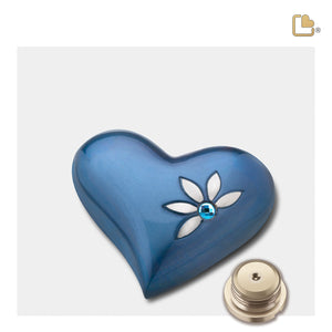 Heart Nirvana Azure Cremation Urn