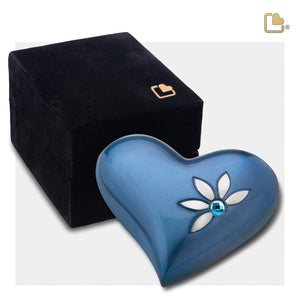 Heart Nirvana Azure Cremation Urn