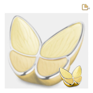 Keepsake Wings of Hope Butterfly Pearl Yellow Cremation Urn