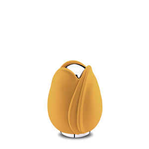 Tulipª Keepsake Urn Yellow & Polished Silver