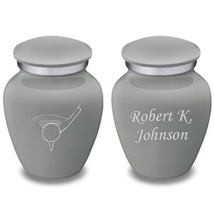 Keepsake Embrace Slate Grey Golfer Cremation Urn