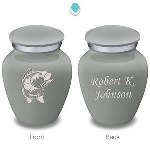 Keepsake Embrace Slate Grey Fish Cremation Urn