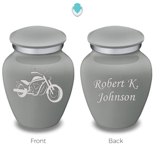 Keepsake Embrace Slate Grey Motorcycle Cremation Urn