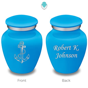 Keepsake Embrace Racing Blue Anchor Cremation Urn