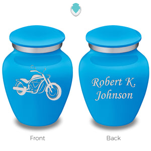 Keepsake Embrace Racing Blue Motorcycle Cremation Urn