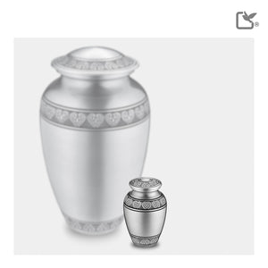 Keepsake Classic Pewter Cremation Urn - COMFORT™ by LoveUrns®