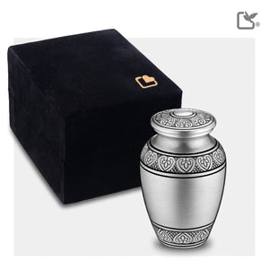 Keepsake Classic Pewter Cremation Urn - COMFORT™ by LoveUrns®