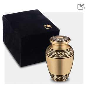 Keepsake Classic Gold Cremation Urn - COMFORT™ by LoveUrns®