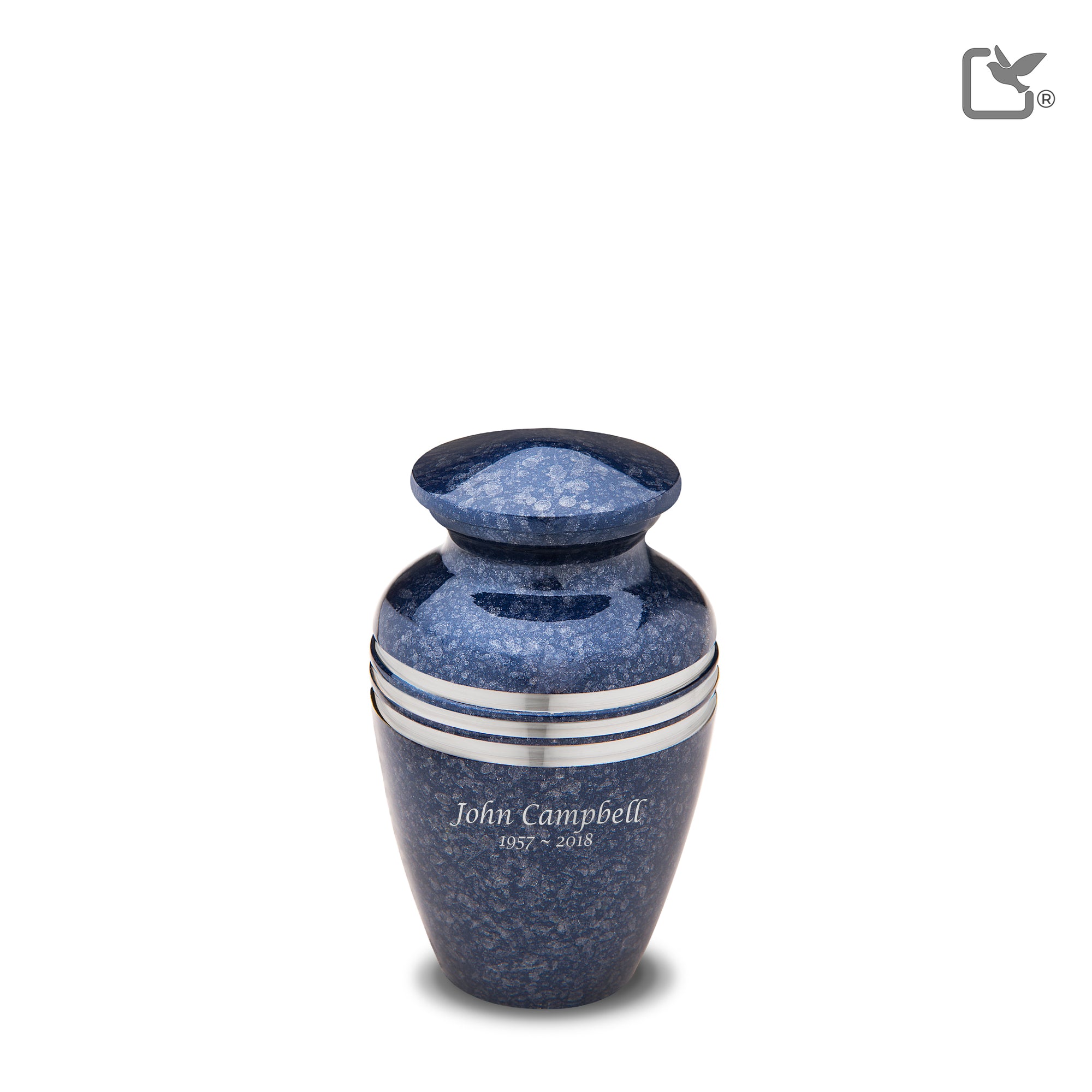 Keepsake Speckled Indigo Cremation Urn