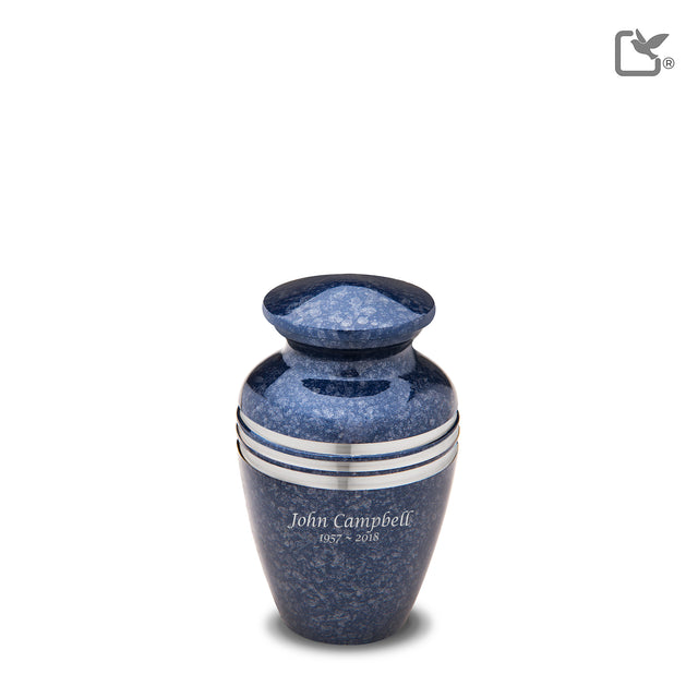 Keepsake Speckled Indigo Cremation Urn