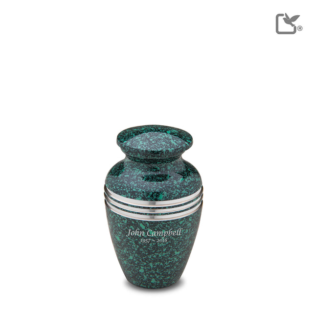 Keepsake Speckled Emerald Cremation Urn - COMFORT™ by LoveUrns®