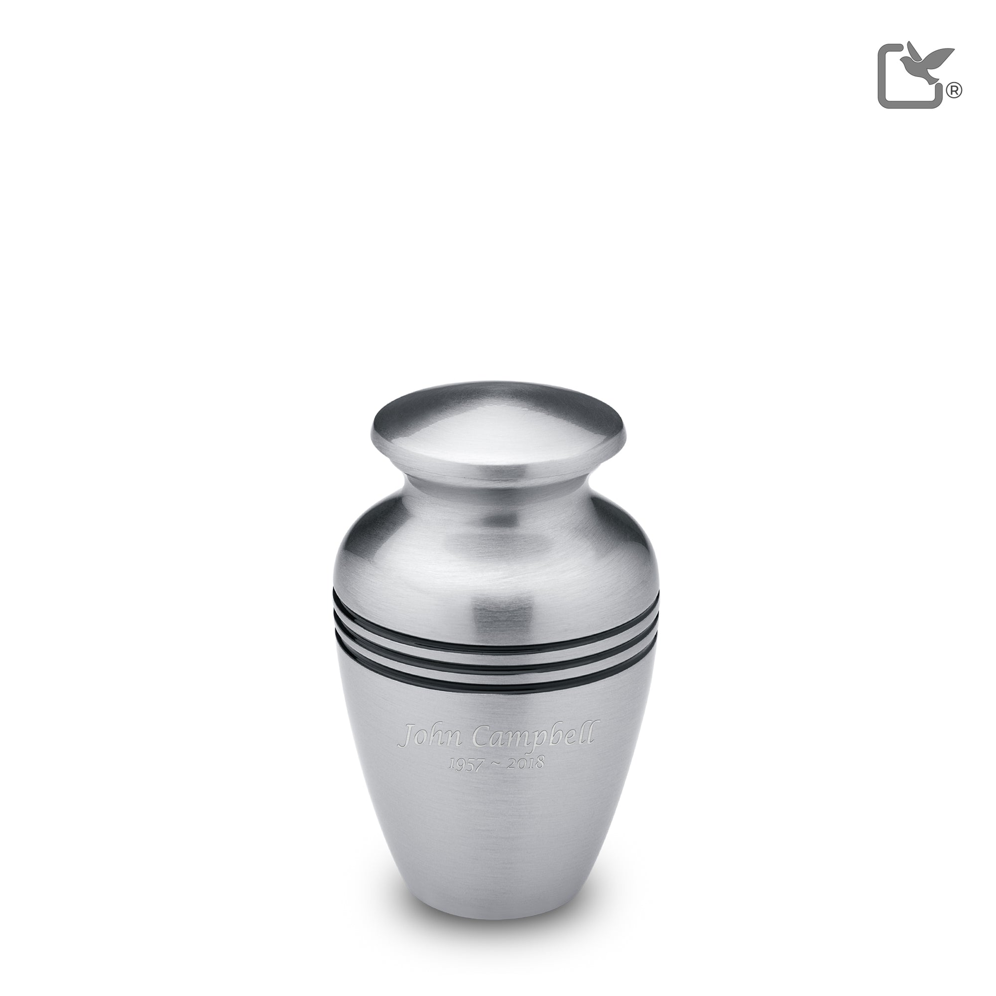 Keepsake Radiance Pewter Cremation Urn - COMFORT™ by LoveUrns®