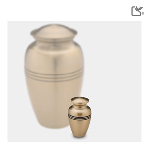 Keepsake Radiance Gold Cremation Urn - COMFORT™ by LoveUrns®