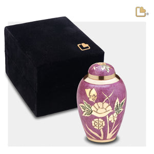 Keepsake Lilac Rose Cremation Urn