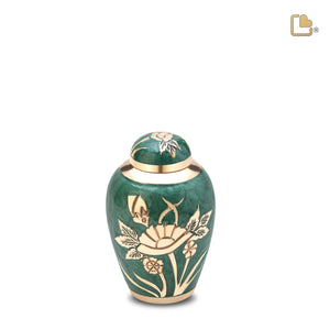 Keepsake Emerald Rose Cremation Urn