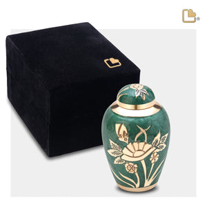 Keepsake Emerald Rose Cremation Urn