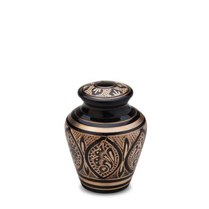 Keepsake Black & Gold Cremation Urn - COMFORT™ by LoveUrns®