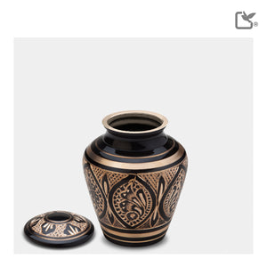 Keepsake Black & Gold Cremation Urn - COMFORT™ by LoveUrns®