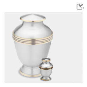 Keepsake Elegant Pewter Cremation Urn - COMFORT™ by LoveUrns®