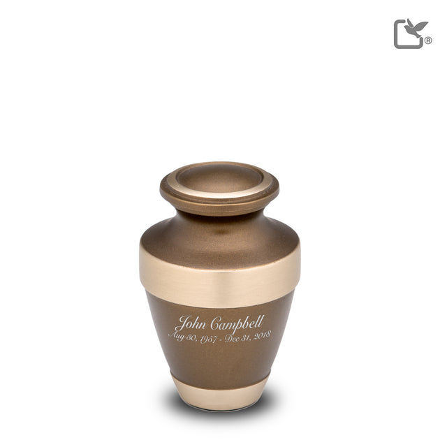 Espanaª Keepsake Urn Bronze & Brushed Gold