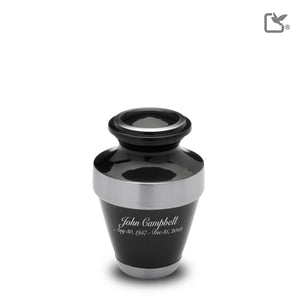 Espanaª Keepsake Urn Midnight & Brushed Pewter