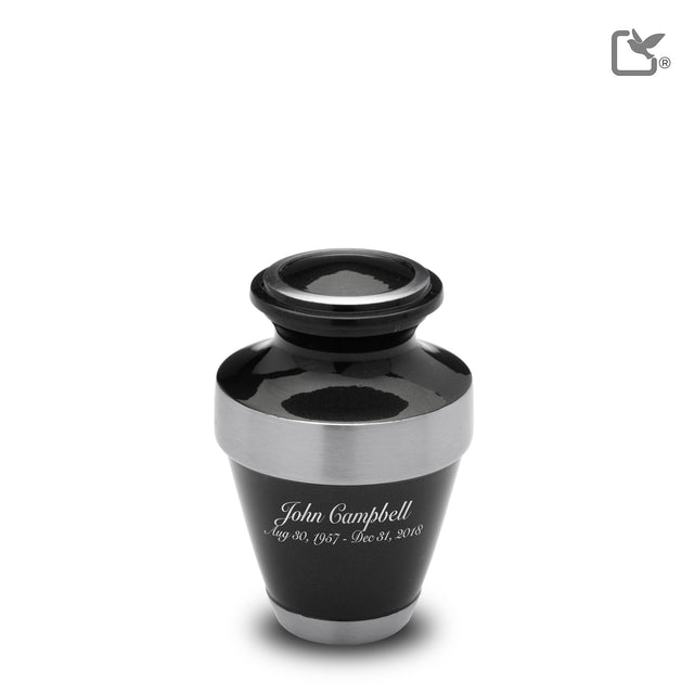 Espanaª Keepsake Urn Midnight & Brushed Pewter