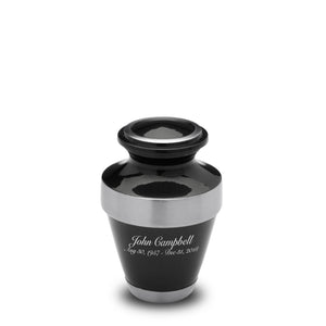 Espanaª Keepsake Urn Midnight & Brushed Pewter