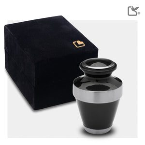 Espanaª Keepsake Urn Midnight & Brushed Pewter