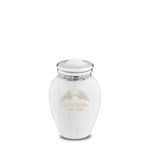 Keepsake Blessing Pearl Silver Cremation Urn