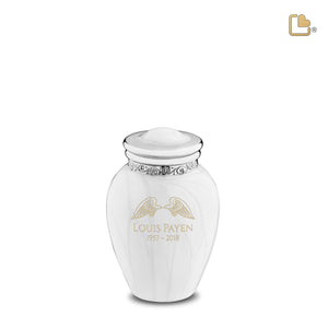 Keepsake Blessing Pearl Silver Cremation Urn