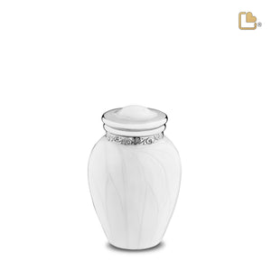 Keepsake Blessing Pearl Silver Cremation Urn