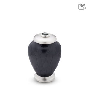 Keepsake Tall Simplicity Midnight Pearl Cremation Urn - COMFORT™ by LoveUrns®