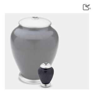 Keepsake Tall Simplicity Midnight Pearl Cremation Urn - COMFORT™ by LoveUrns®