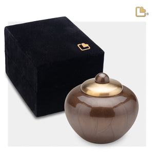 Keepsake Round Simplicity Bronze Cremation Urn