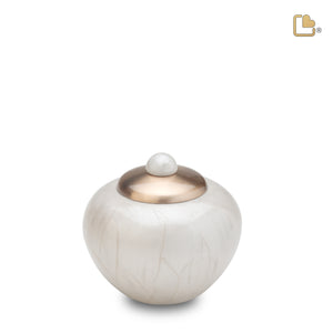 Keepsake Round Simplicity Pearl Cremation Urn