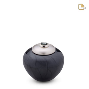 Keepsake Round Simplicity Midnight Pearl Cremation Urn