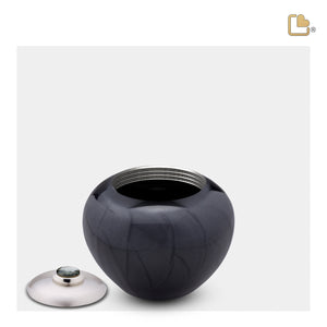 Keepsake Round Simplicity Midnight Pearl Cremation Urn